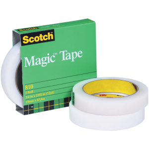 Transparent 3M Scotch Magic Tape 810 for Permanent Paper Mending