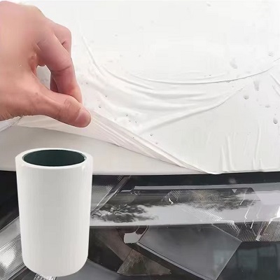 Film de protection de surface de peinture de voiture PE opaque blanc pour le transport de voiture