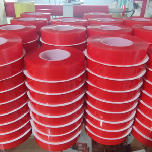 Red Film Double Sided PET Tape Alternative to Tesa 4965