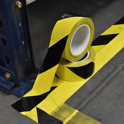 Safety Stripe Vinyl Tape Hazard Warning Barrier Tape
