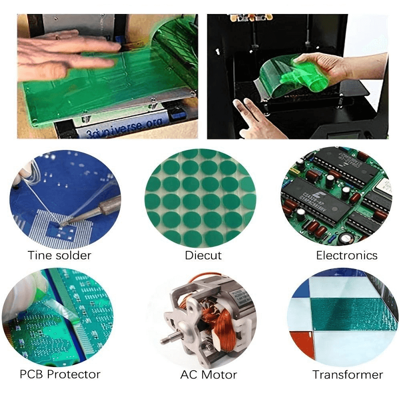 green polyester tape donuts application